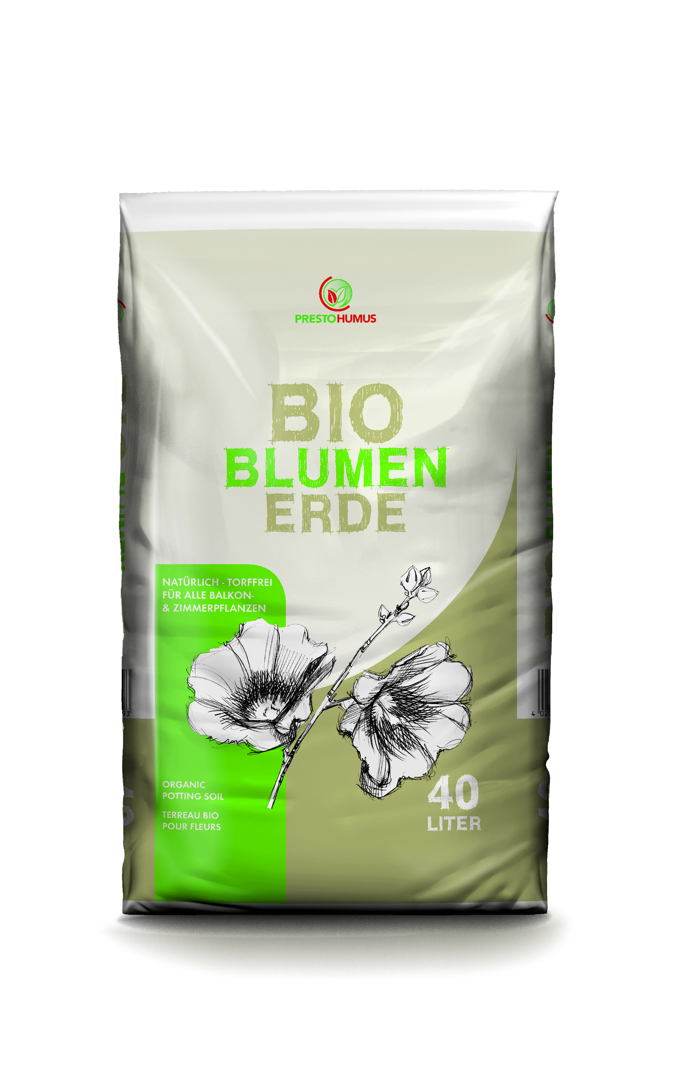 Bio-Blumenerde, torffrei 40l